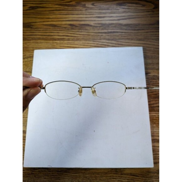 Authentic Burberry B-3517j Unisex Silver Halfrim Frames Only 49-18-136 - Picture 8 of 11